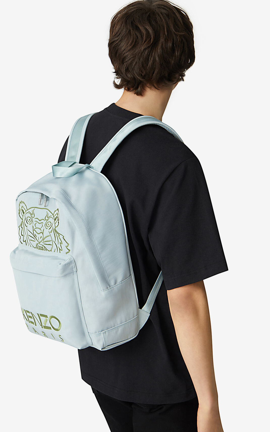 Sac À Dos Kenzo Homme Kampus Tiger Vert Olive Vert QONTW-4528